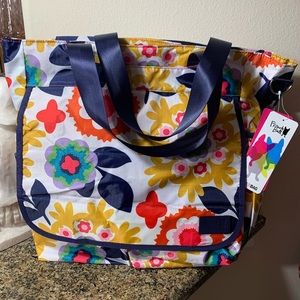 Flower diaper bag